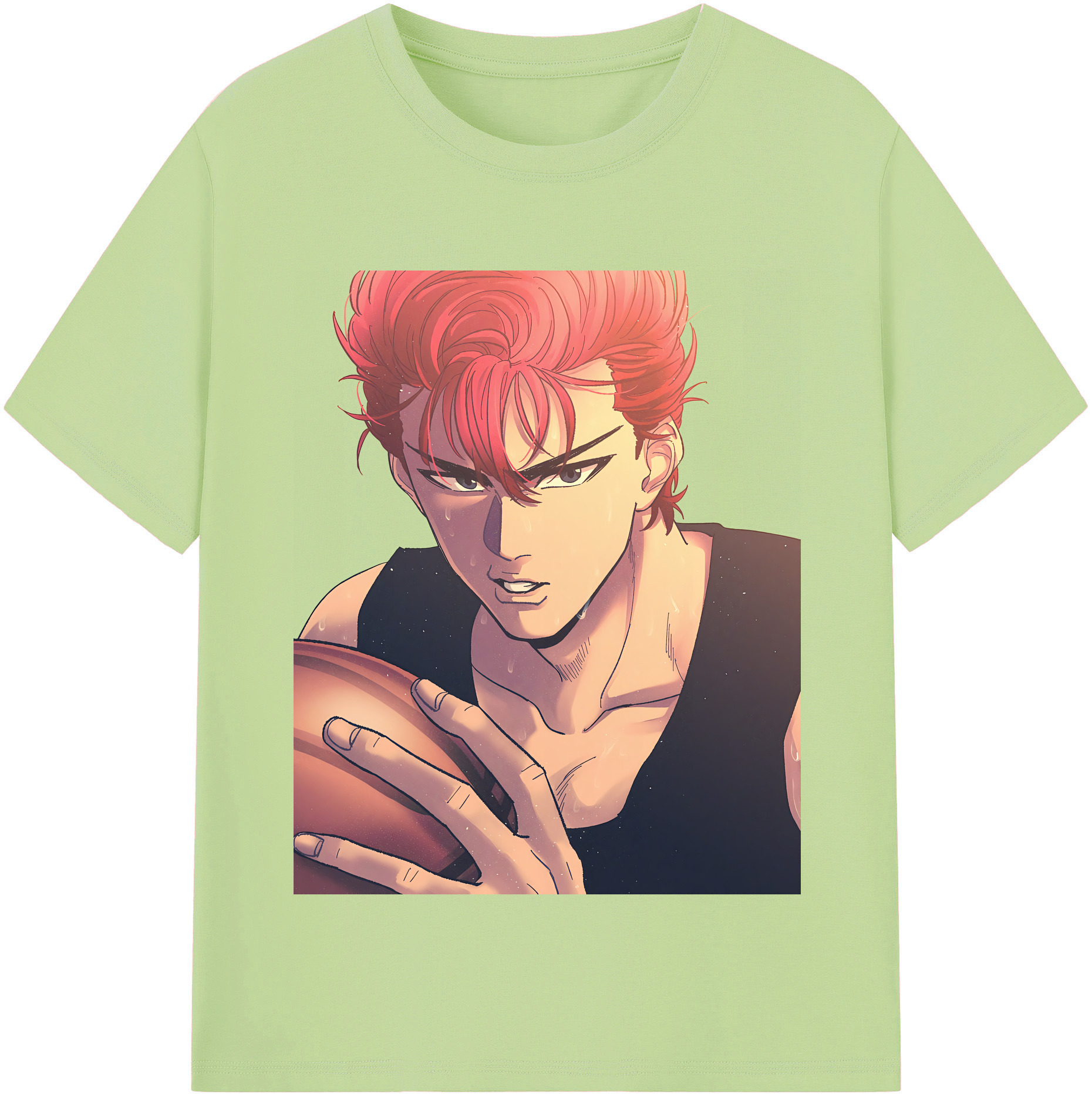 SLAM DUNK／スラムダンク 綿100％半袖Tシャツ（フロントプリント）